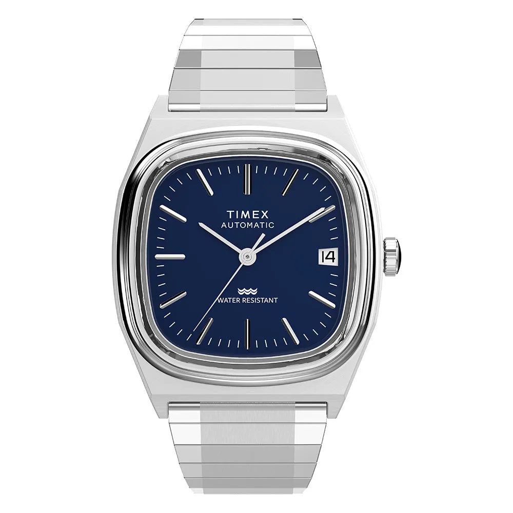 Timex 1983 E Line Reissue Automatic 34mm Stainless Steel Band