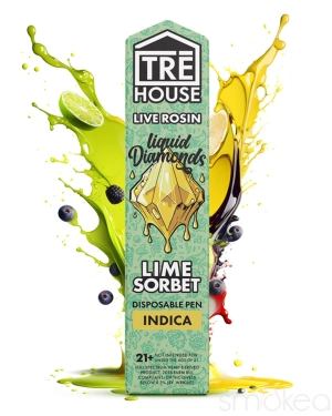 TRĒ House 2g Live Rosin Liquid Diamonds Vape - Lime Sorbet