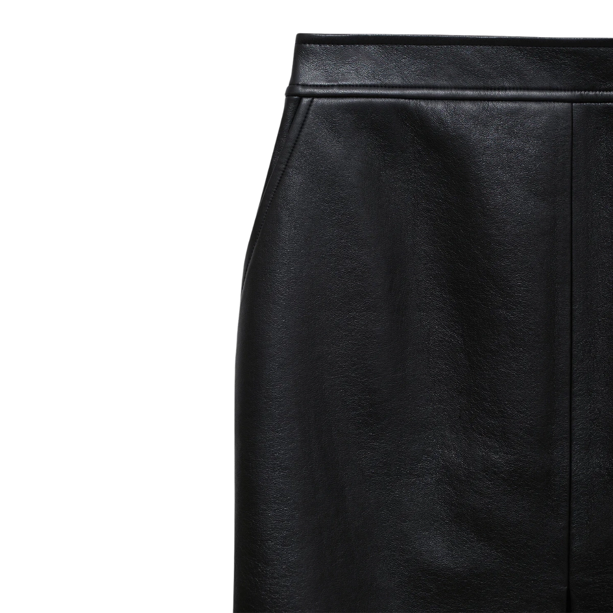 Tyra Skirt Leather Black