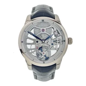 Ulysse Nardin Classic 18k White Gold Skeleton Dial 44mm Men’s Watch 1700-129