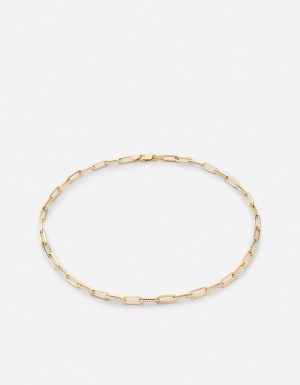 Volt Link Choker, 14k Gold Pavé