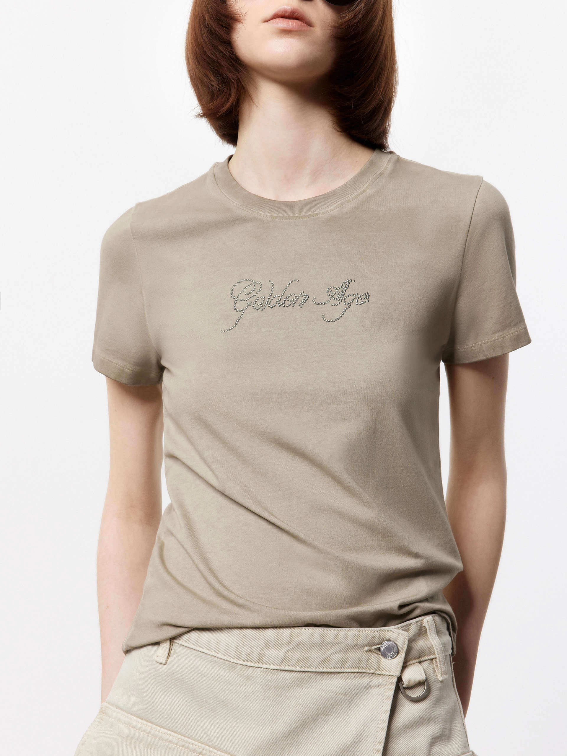 Washed Detail Cotton T-shirt