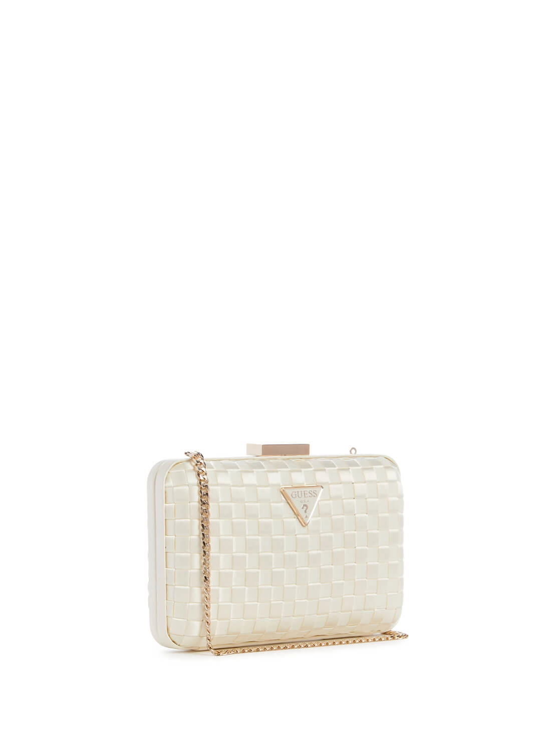 White Twiller Minaudiere Clutch Bag