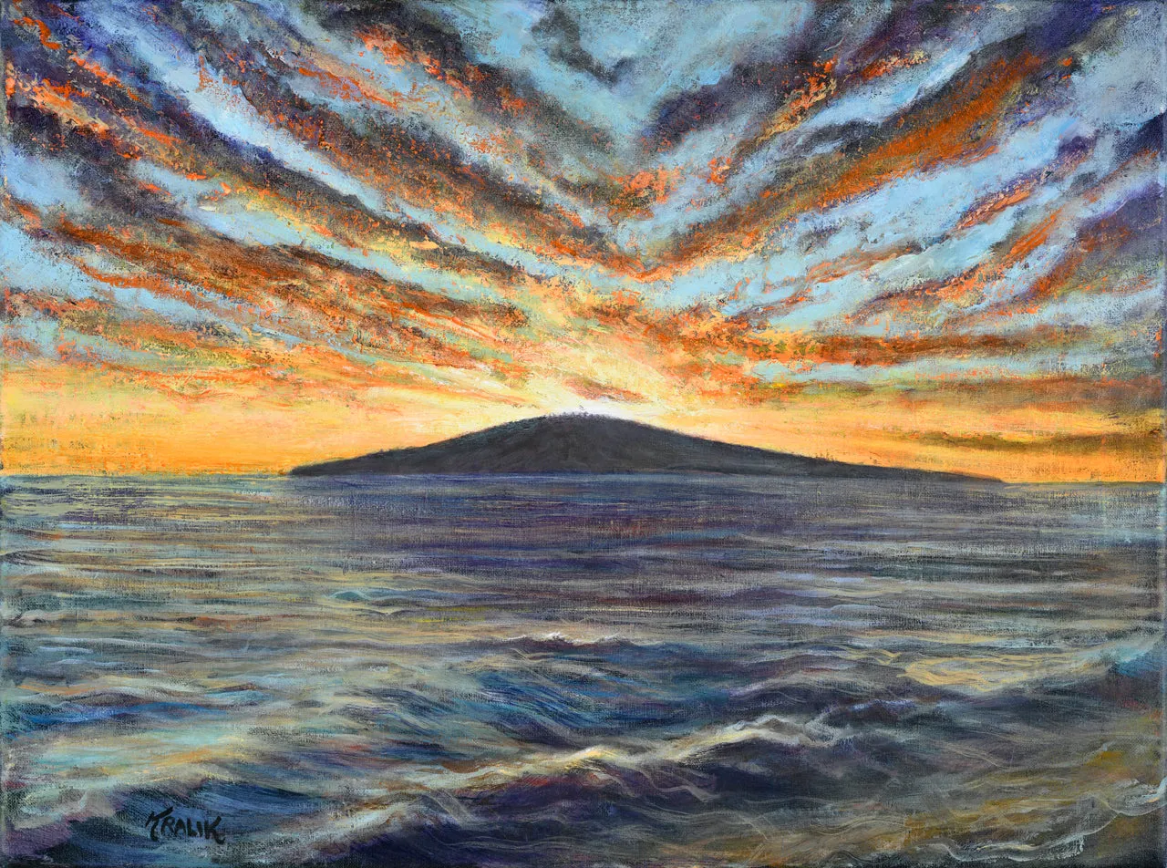 Winter Sunset by Brandon Kralik, framed