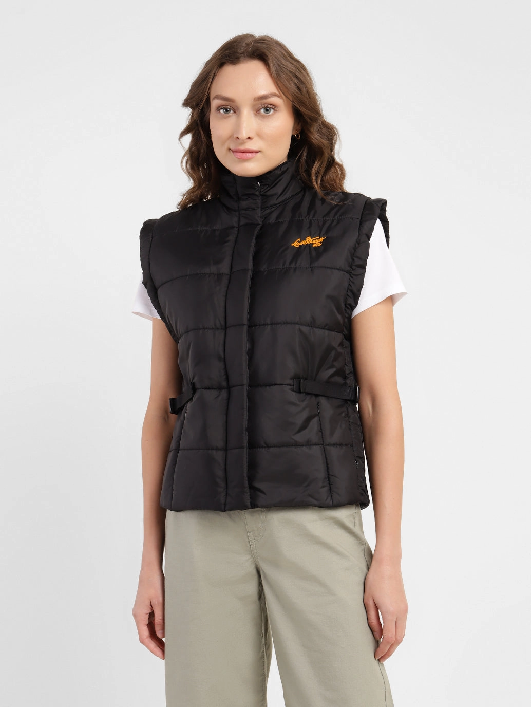 Women's Solid Turtle Neck Quilted Jacket