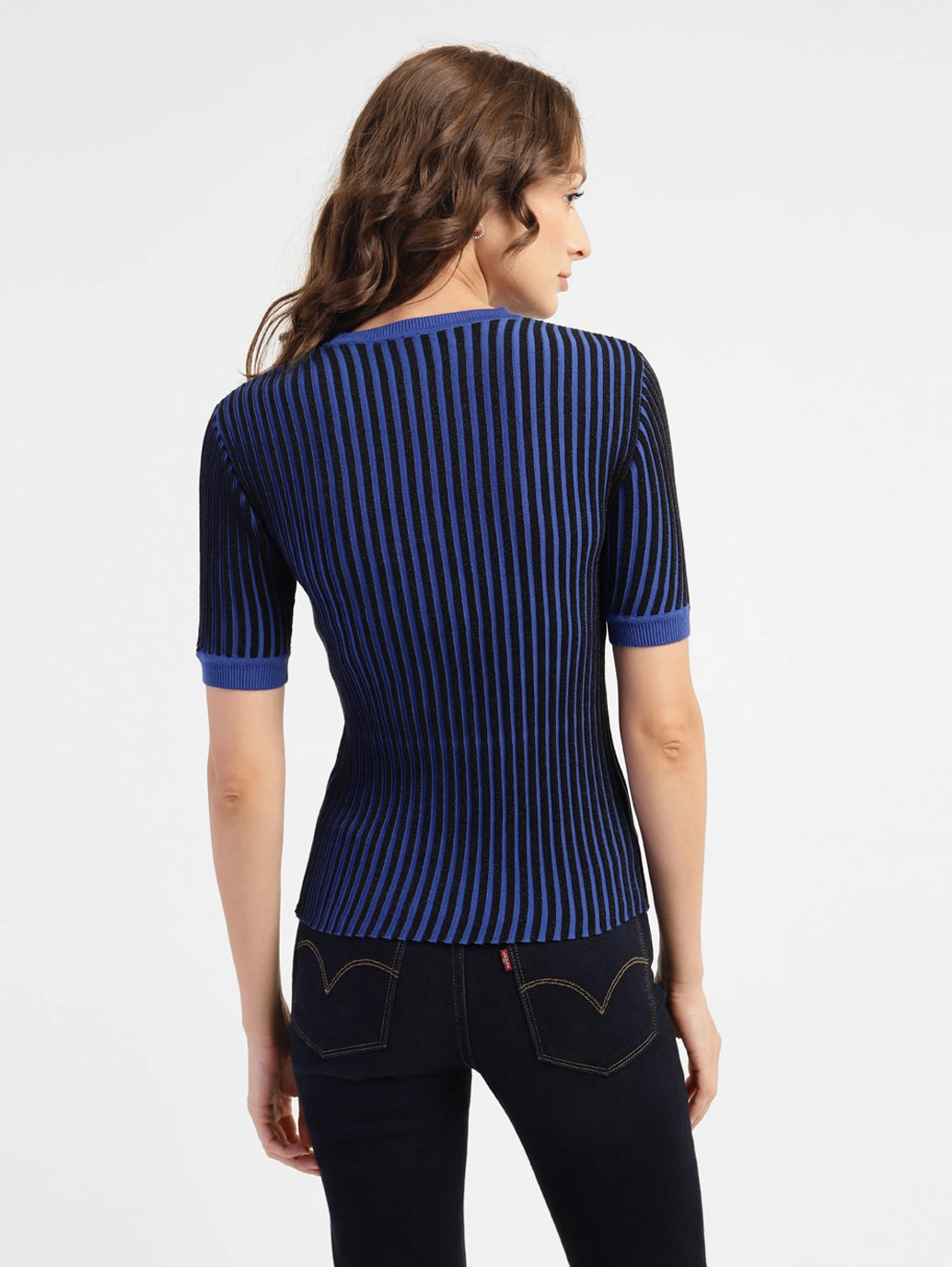 Women's Striped Crew Neck Top
