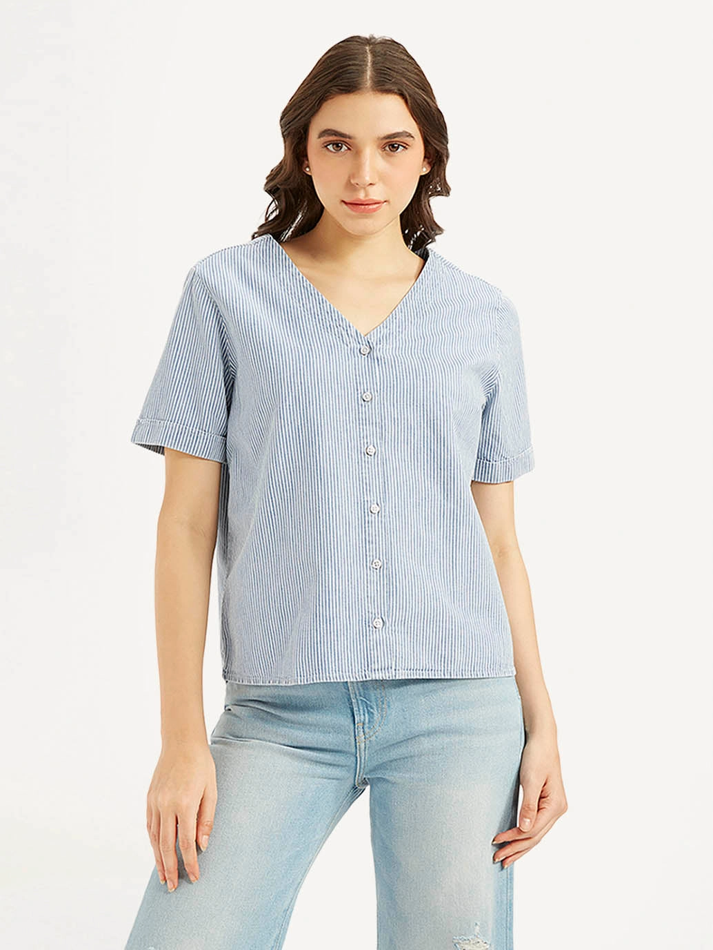 Women's Striped Regular Fit Shirt