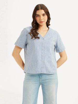 Women's Striped Regular Fit Shirt