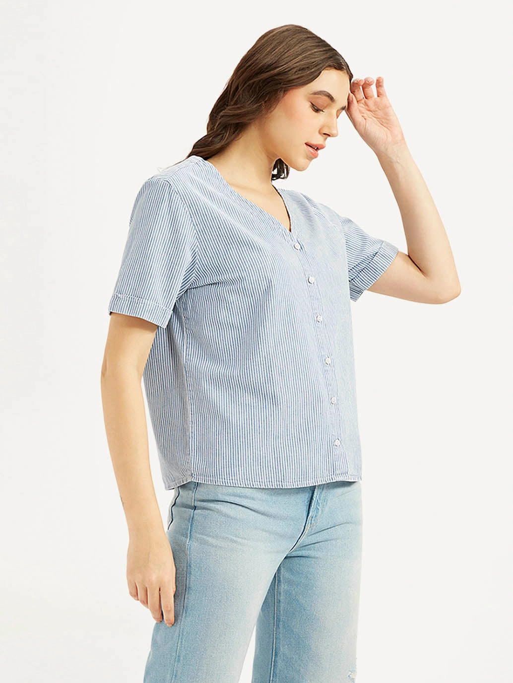 Women's Striped Regular Fit Shirt