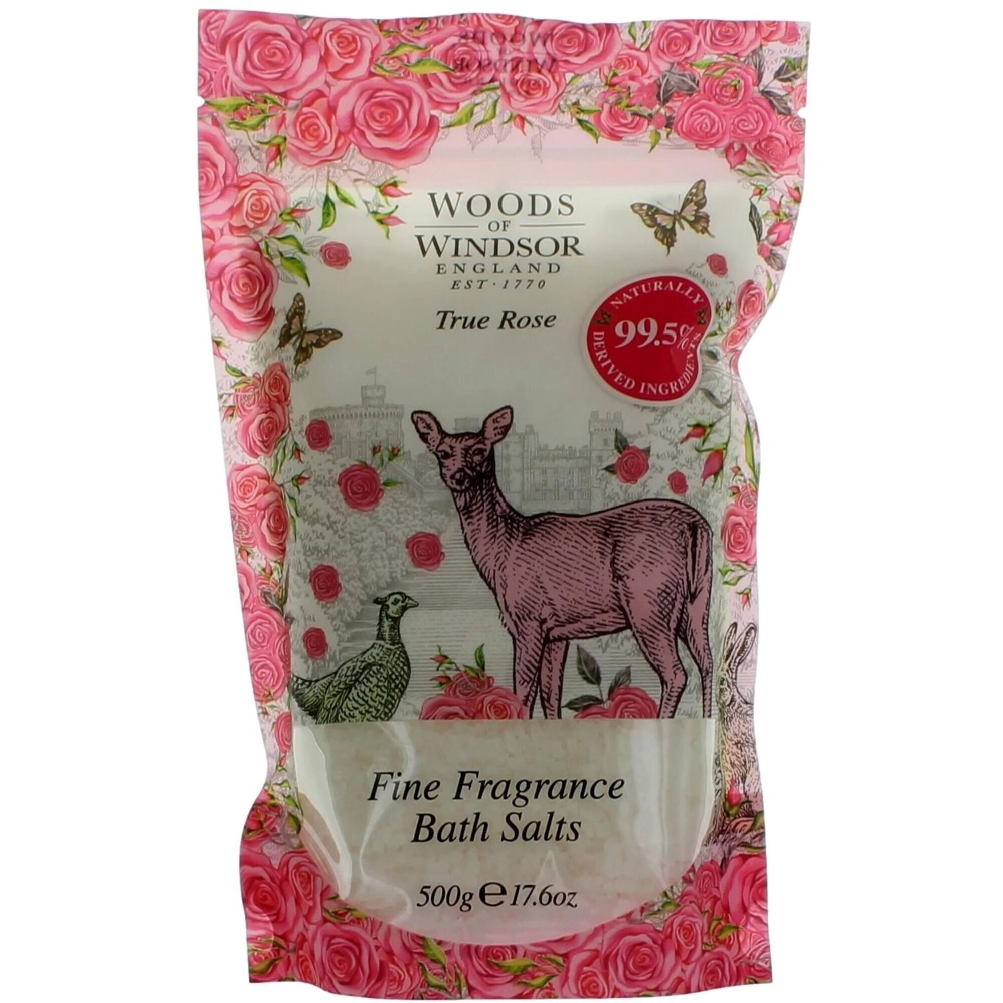 Woods Of Windsor Women's Bath Salts  - True Rose Delicate Timeless Allure, 17.6 oz