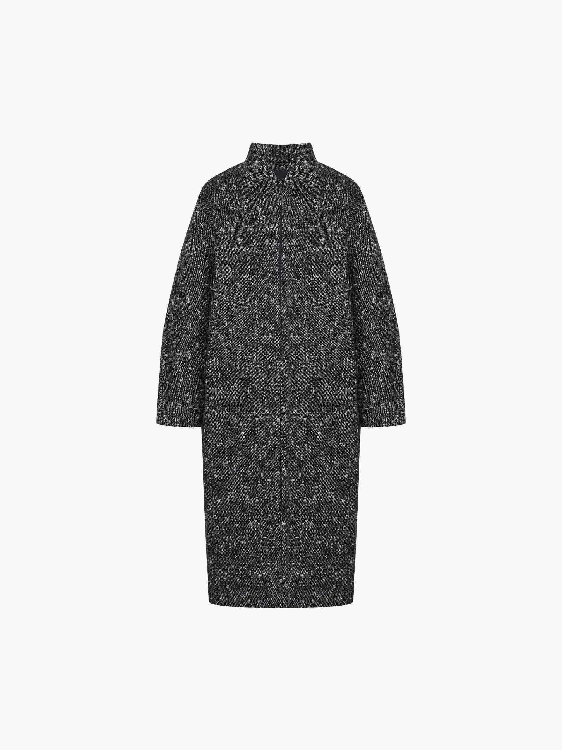 Wool Blend Belted Overcoat
